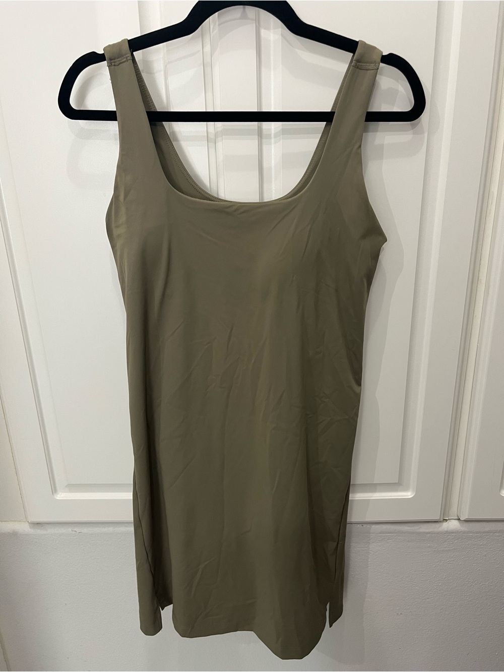 Old Navy Olive Green Active Tank Dress with Built-In Bra